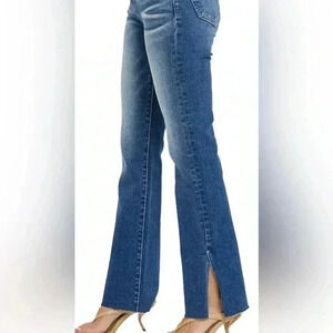 ACYNETIC  Phoebe split hem and raw edge denim jeans size 27